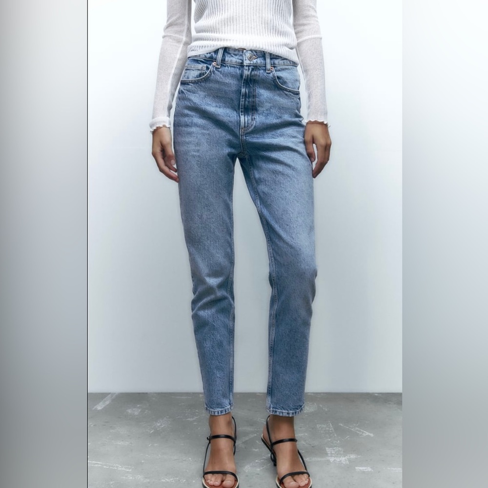 TRF MOM FIT COMFORT JEANS - HIGH RISE - ANKLE LENGTH